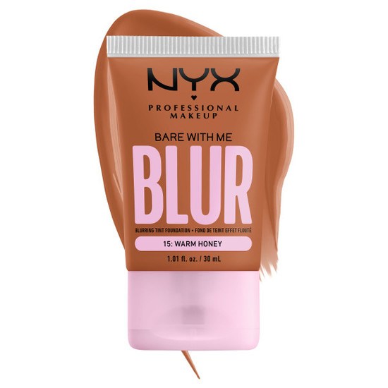 NYX Professional Makeup Bare With Me Blur Tint Foundation 15 Warm Honey 30 ml