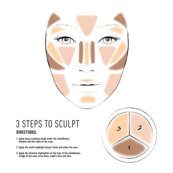 NYX Professional Makeup 3 Step To Sculp Fair 1 15 g