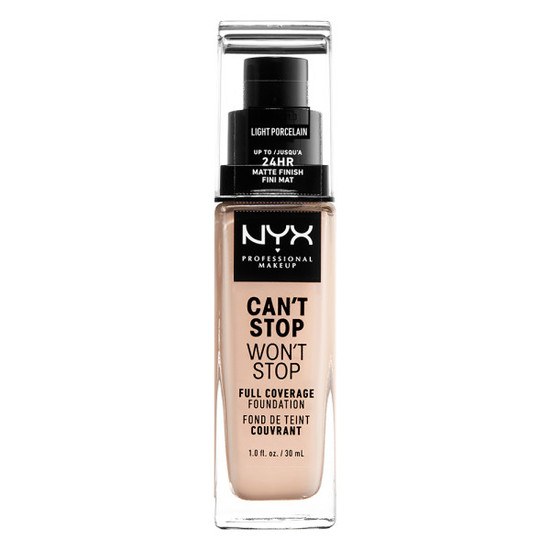 NYX Professional Makeup Can't Stop Won't Stop Foundation 1.3 Light Porcelain 30 ml