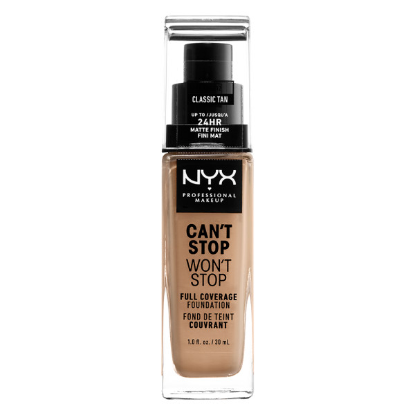 NYX Professional Makeup Can't Stop Won't Stop Foundation 12 Classic Tan 30 ml