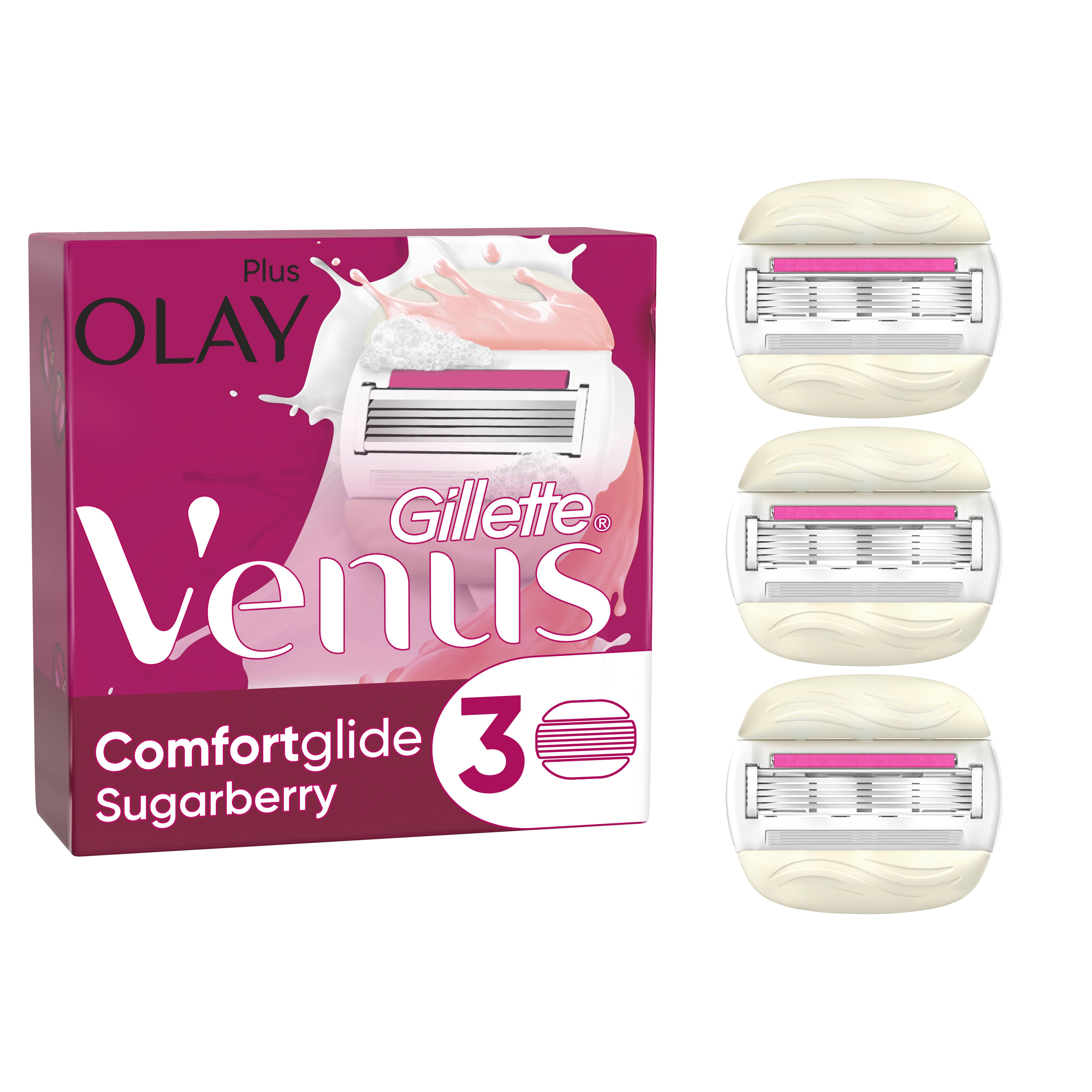 Gillette Venus Comfortglide Sugarberry Olay 3 st