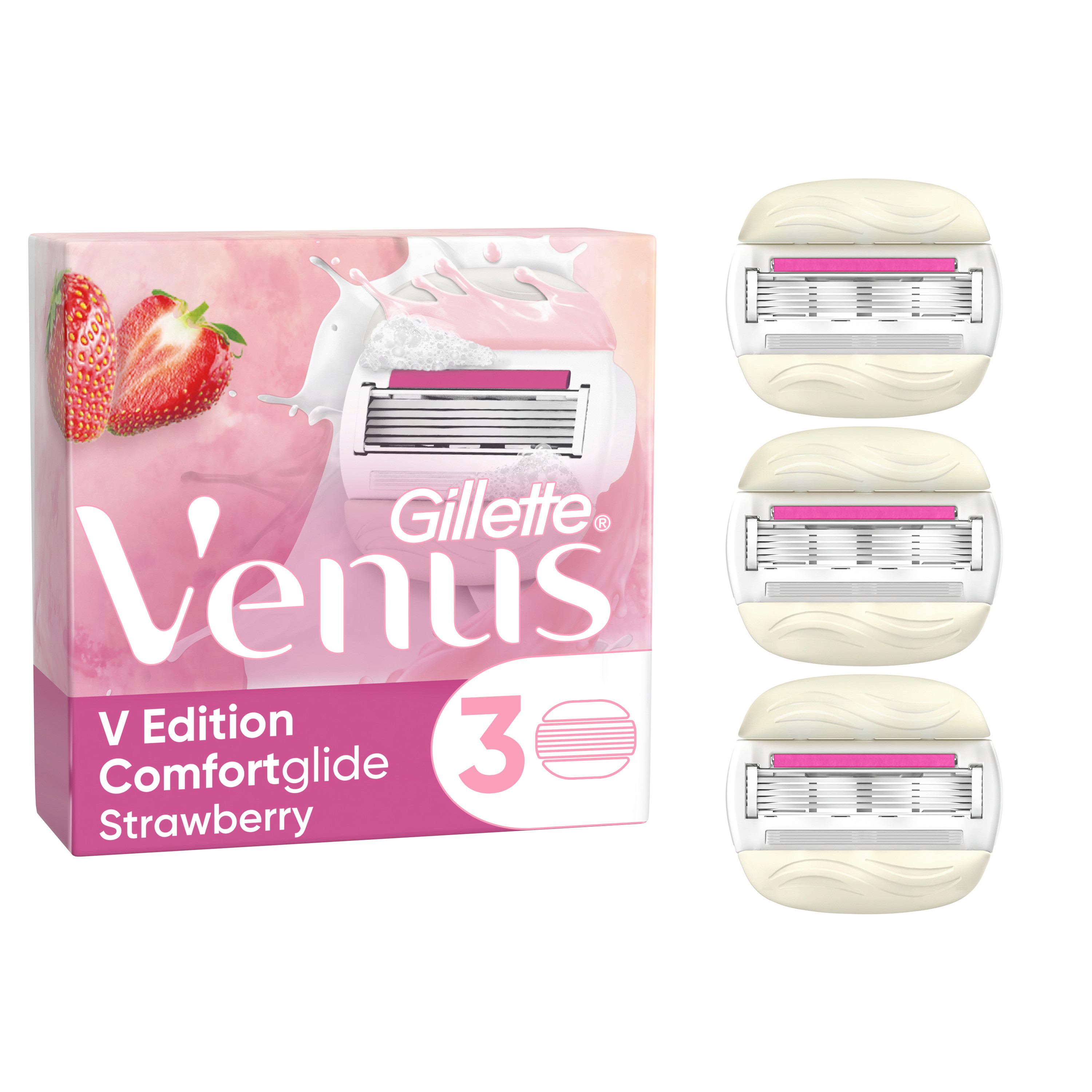 Gillette Venus Edition Strawberry Rakblad 3 st
