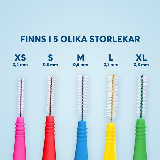Plackers Dental Brush XL 0,8 mm Mellanrumsborstar 24 st