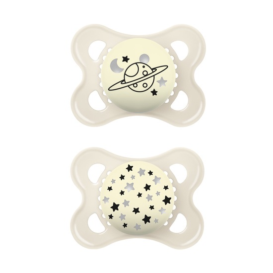 MAM Original Night Silicone Neutral 0-6m 2-pack