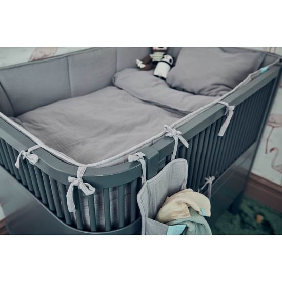 Najell Spjälsängsskydd Mercury Grey