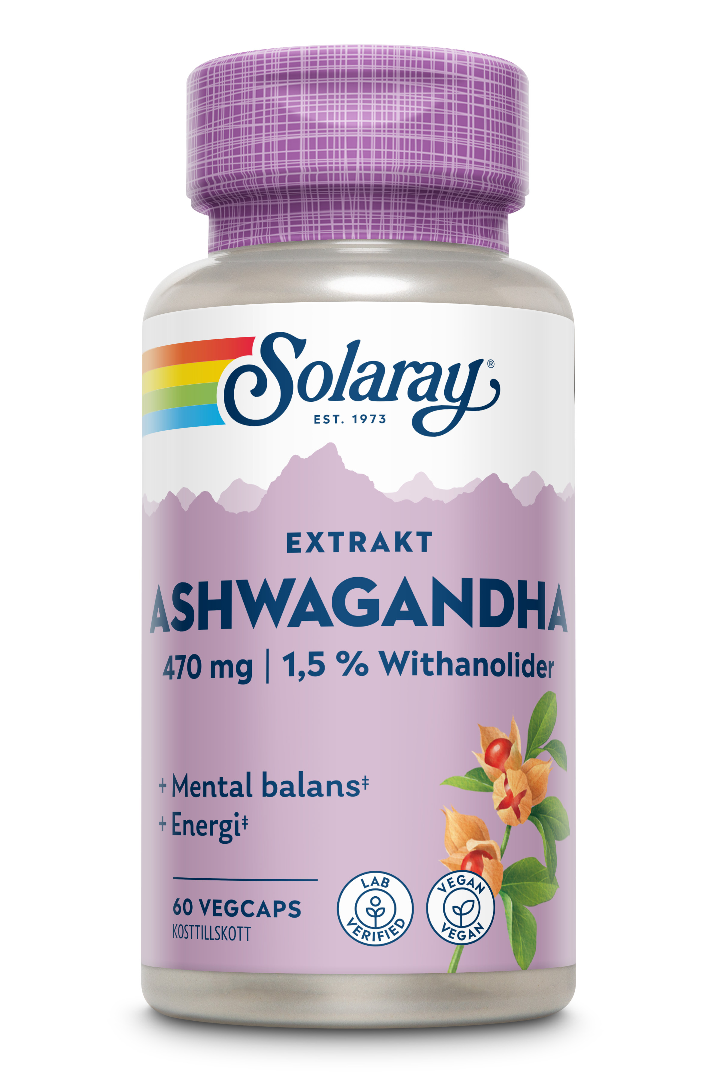 Solaray Ashwagandha Root 60 kapslar