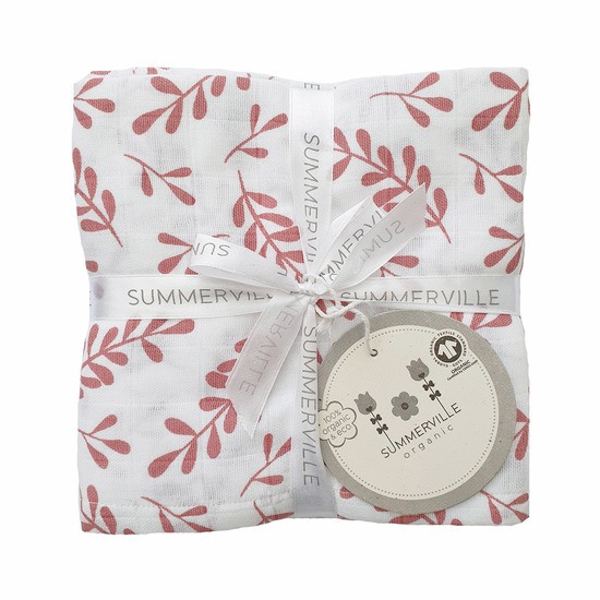 Summerville Muslin Floral Rose Eko 4-pack