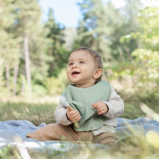 Summerville Haklapp grön dotty eko