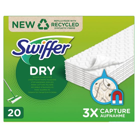 Swiffer Sweeper Refillgolvdukar 20 Stycken Fångar Upp & Låser In Damm