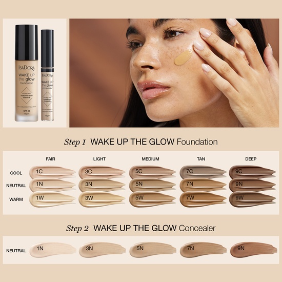 IsaDora Wake Up the Glow Foundation 9C 30 ml