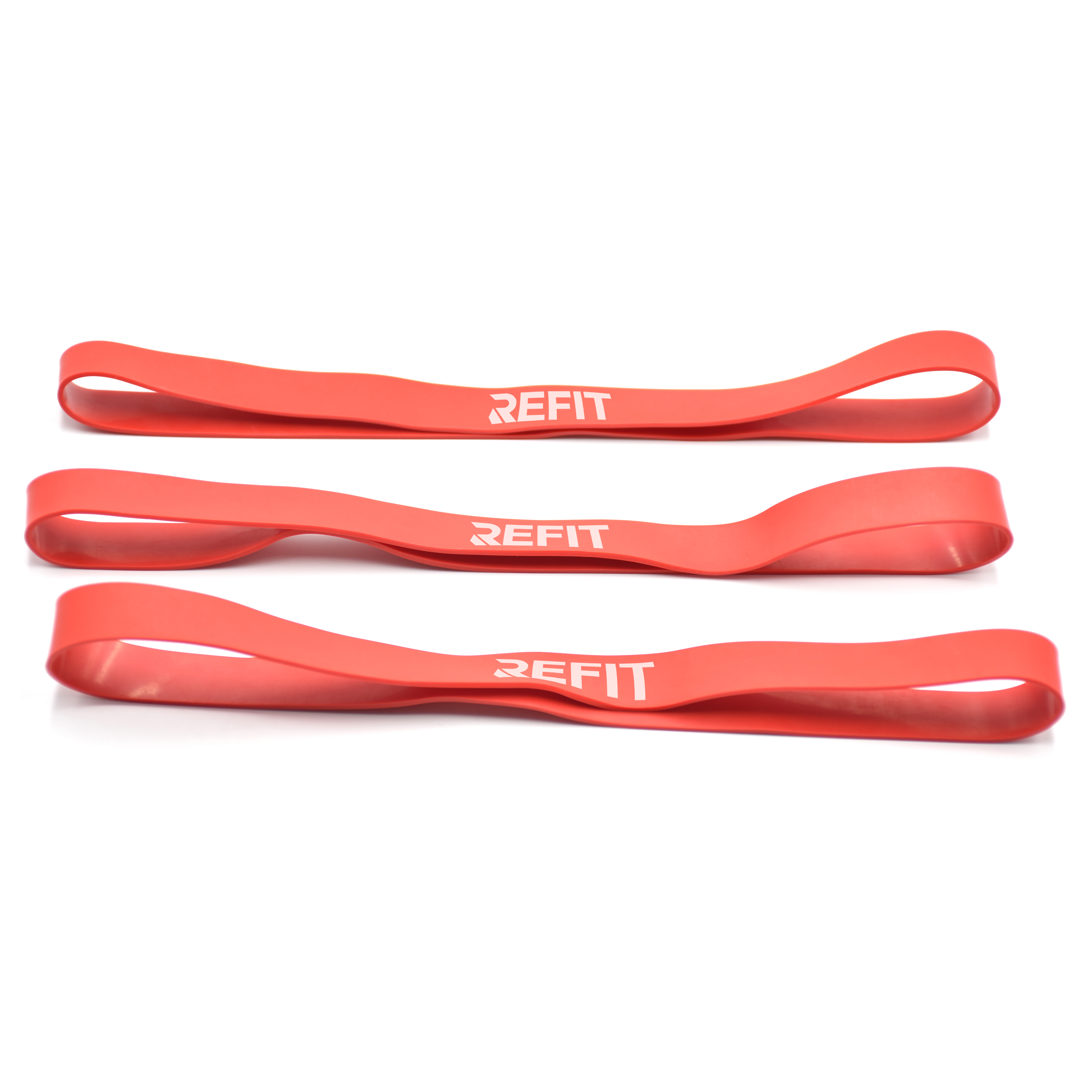 Refit Pro Rubber Band Lätt Röd 3-pack