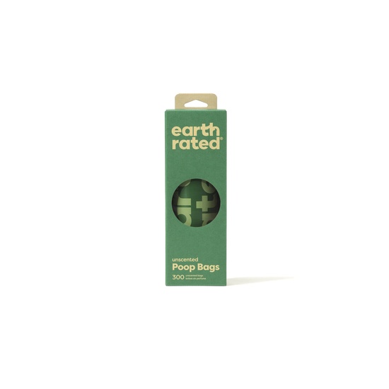 Earth Rated Hudbajspåsar Single Oparfymerade 300 st