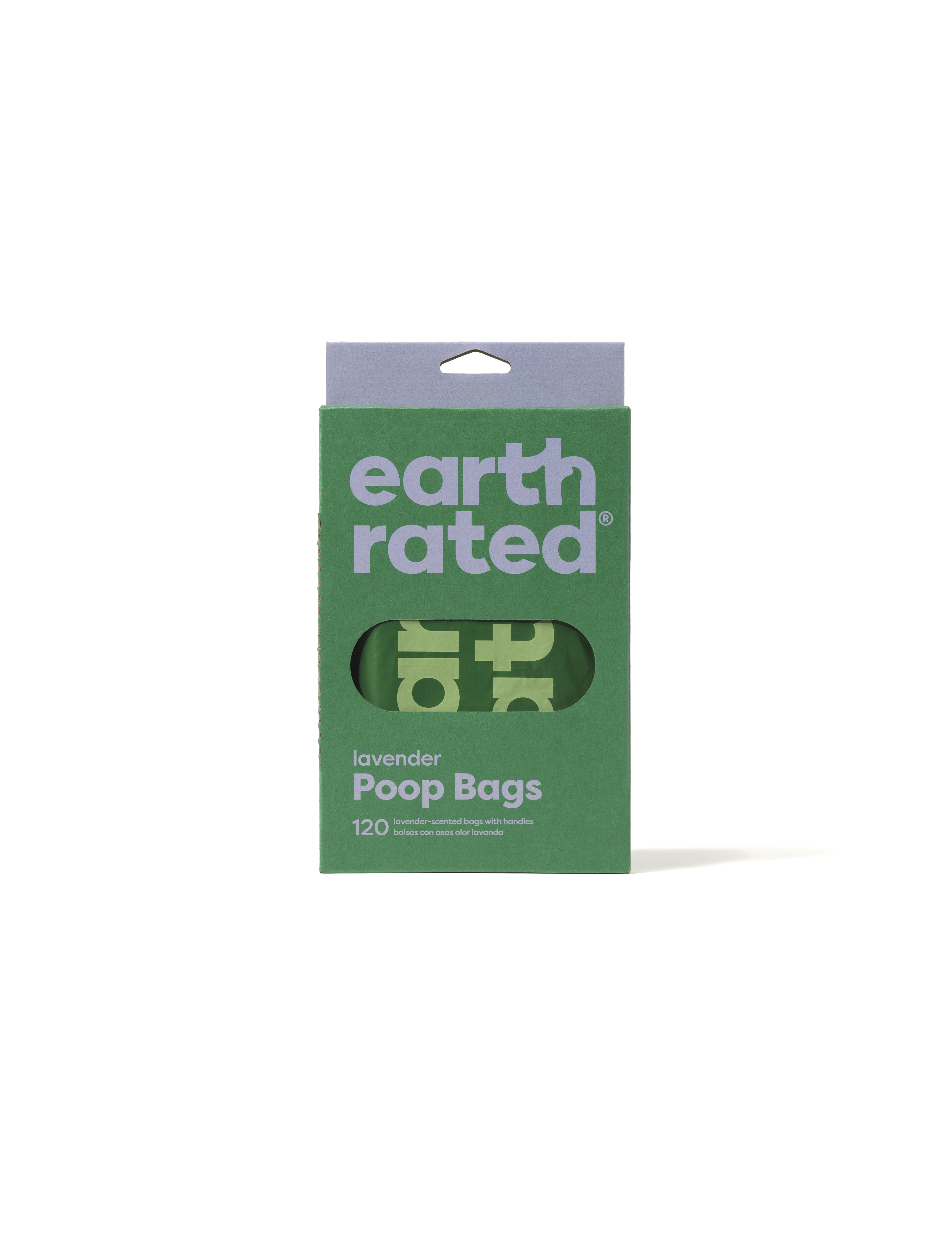 Earth Rated Hundbajspåsar med handtag Lavendel 120 st