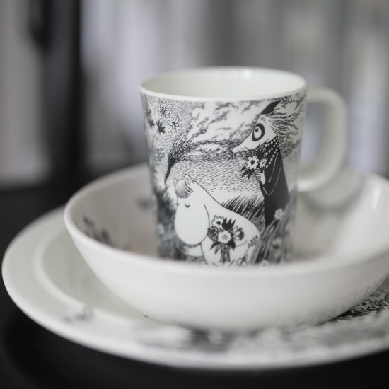 Rätt Start Mumin Graphic Stor mugg med handtag 250 ml
