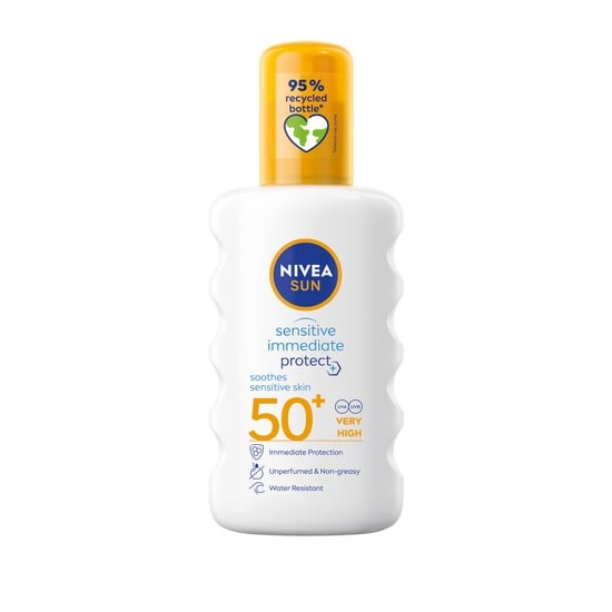 NIVEA SUN Solspray Sensitive Immediate Protect Soothing Sun Spray SPF 50+ 200 ml