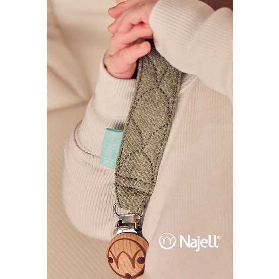 Najell Pacifier Clip Sage Green