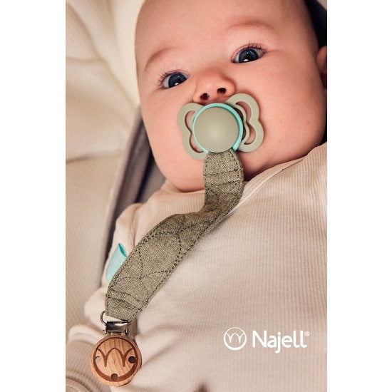 Najell Pacifier Clip Sage Green