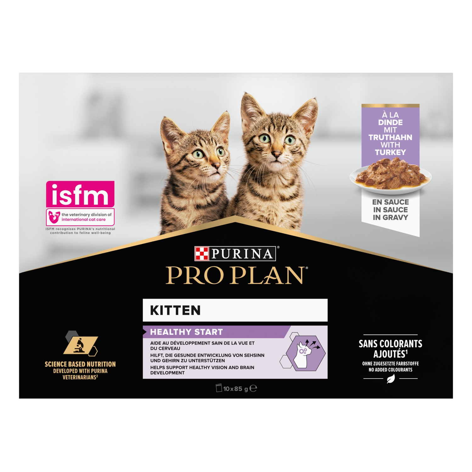 Alternativ bild 1 för Purina Pro Plan Kitten Healthy Start med kalkon i sås 850 g