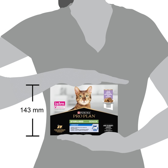 Purina Pro Plan Sterilised Senior 7+ Longevis Terrine med kalkon 750 g