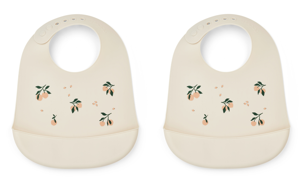 LIEWOOD Tilda Silikonhaklappar Peach Sea Shell 2-pack