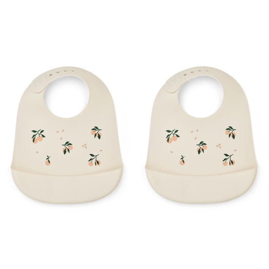LIEWOOD Tilda Silikonhaklappar Peach Sea Shell 2-pack