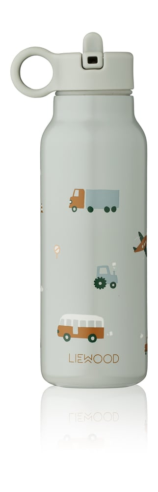 LIEWOOD Falk Vattenflaska Vehicles Dove Blue 350 ml