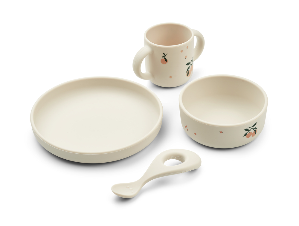 LIEWOOD Vivi Silikonservis Peach Sea Shell Mix