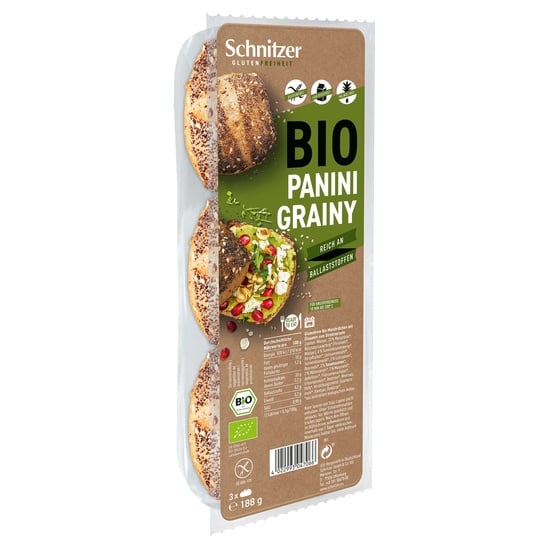 Schnitzer Glutenfritt Ekologisk Frö Panini Ready To Eat 180 g