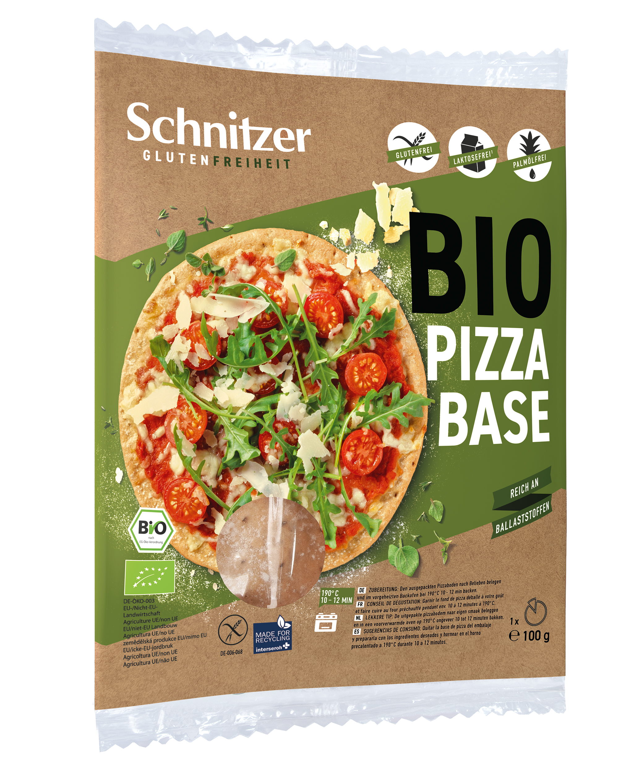 Schnitzer Glutenfri Ekologisk Pizza 100 g