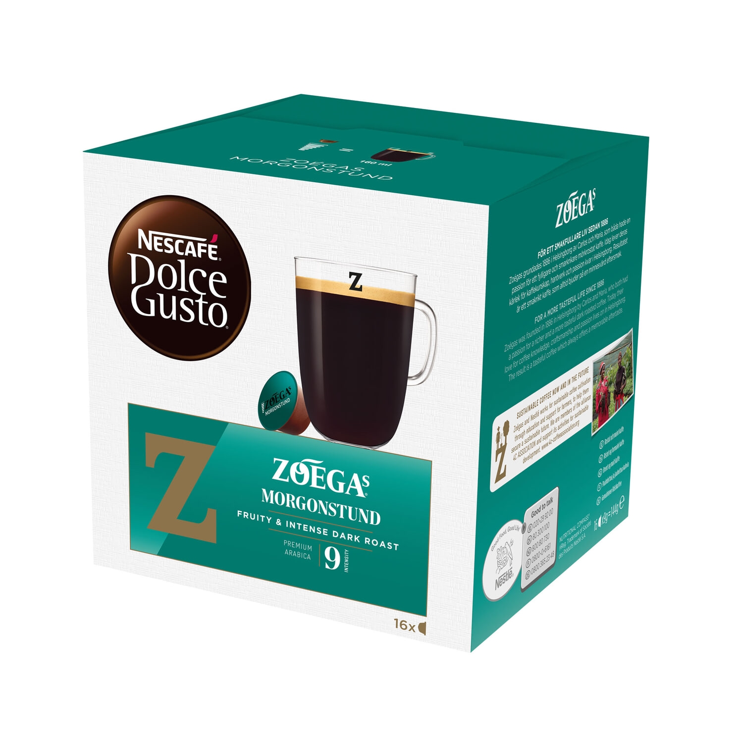 Alternativ bild 1 för ZOÉGAS by NESCAFÉ Dolce Gusto Morgonstund 16 kapslar