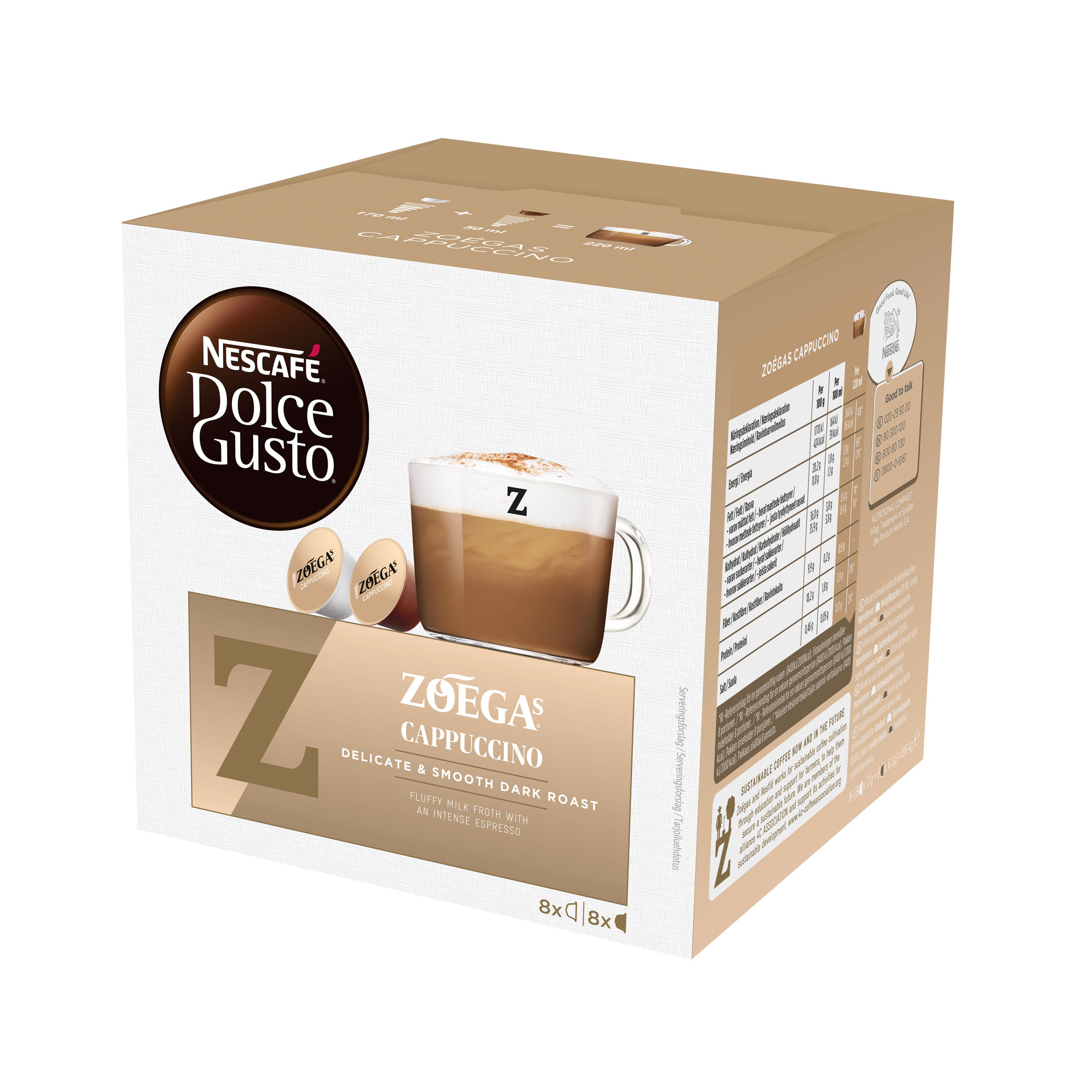 NESCAFÉ Dolce Gusto Cappuccino 16 kapslar