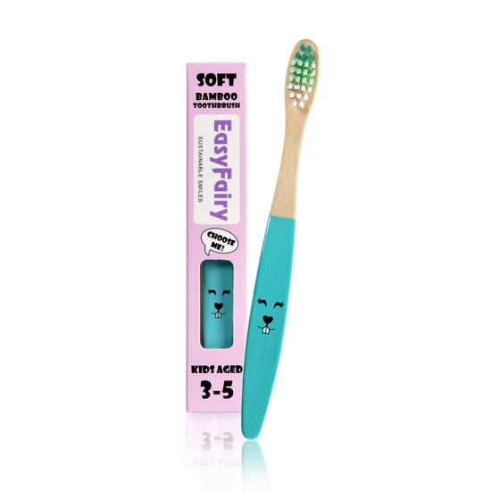 EasyFairy Bambutandborste Turquoise 3-5 år