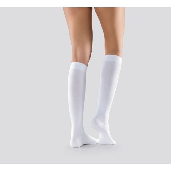 Mabs Cotton Knee White L