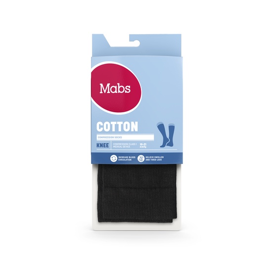 Mabs Cotton Knee Wide Black M