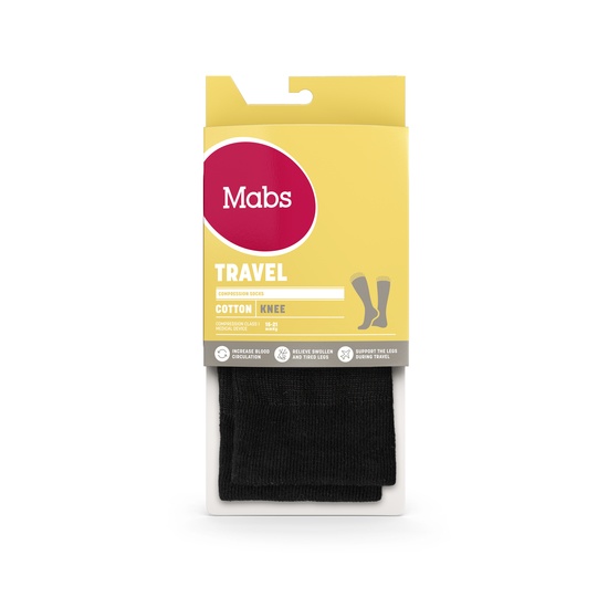 Mabs Travel Cotton Knee Black L