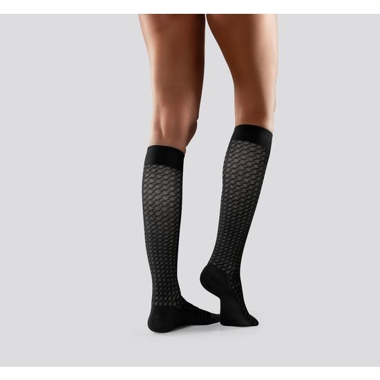 Mabs Cotton Knee Black/Grey S
