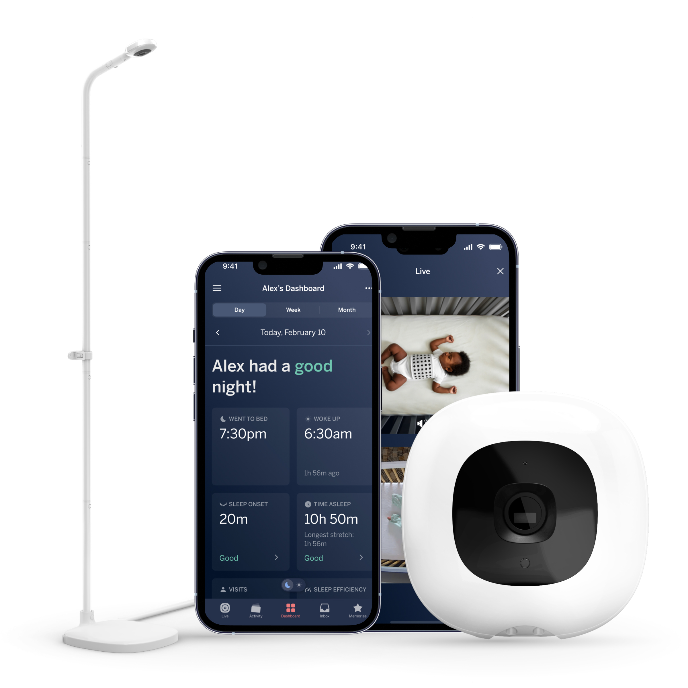 Nanit Pro Baby Monitor and Floor Stand Gen 2