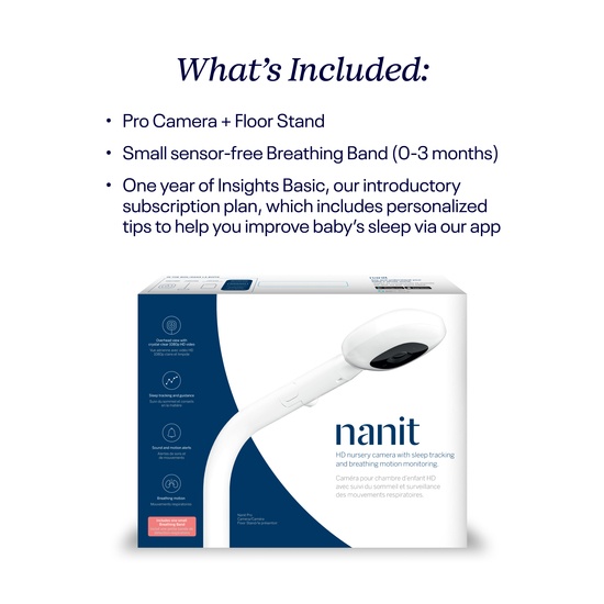 Nanit Pro Baby Monitor and Floor Stand Gen 2