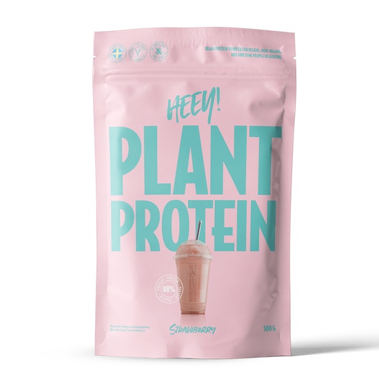 Heey! Veganskt Protein Jordgubb 500 g