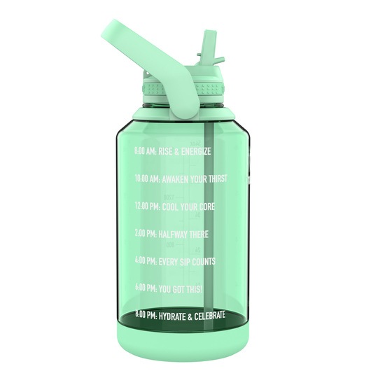 Takeya Tritan Motivational Straw Bottle Pistachio Green 1,9 liter