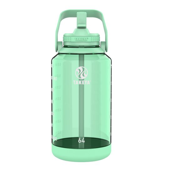 Takeya Tritan Motivational Straw Bottle Pistachio Green 1,9 liter