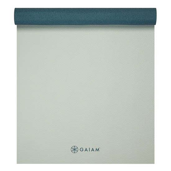 Gaiam Deep Jade/Icicle 2-color Classic Yoga Mat 4 mm