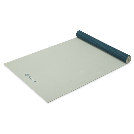 Gaiam Deep Jade/Icicle 2-color Classic Yoga Mat 4 mm