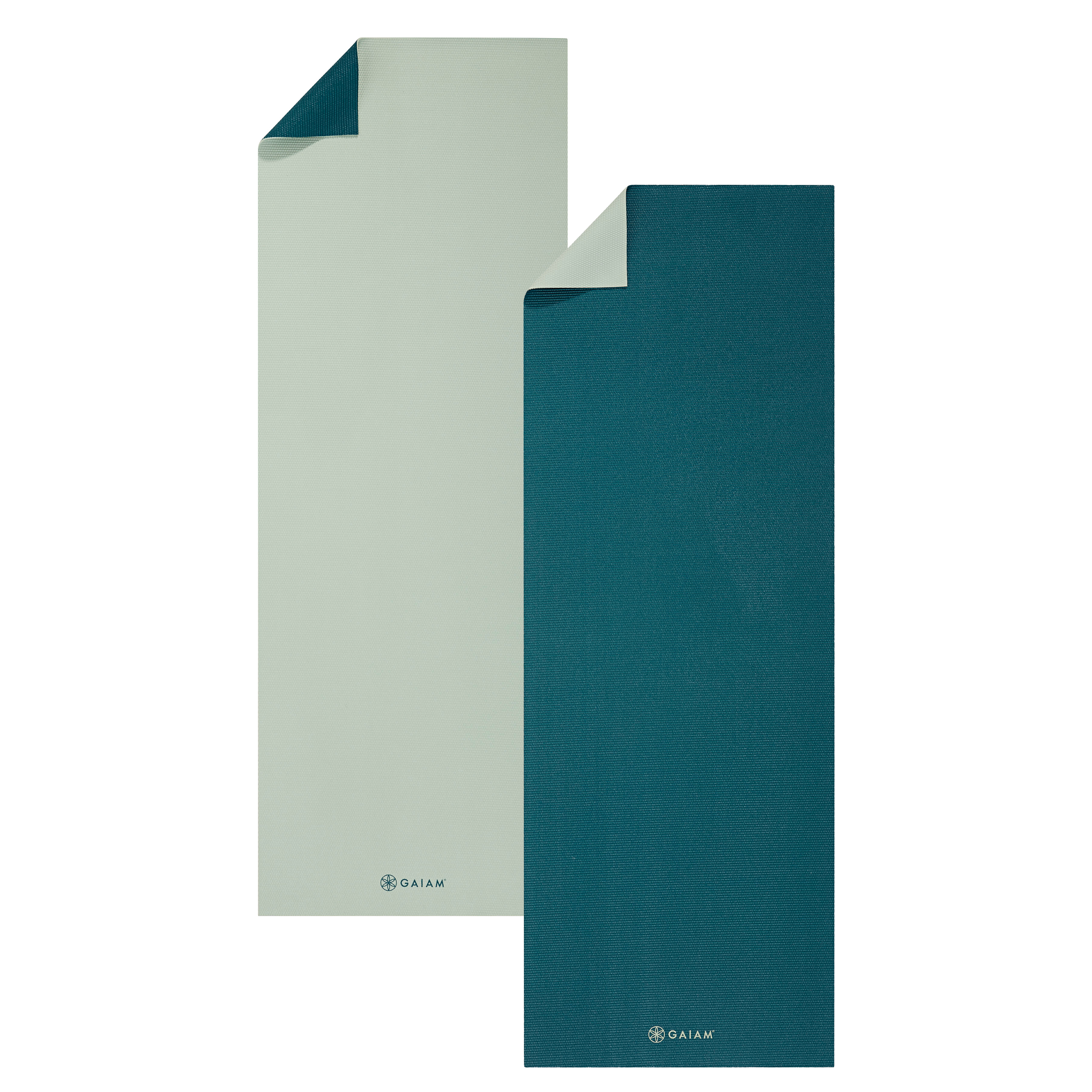 Gaiam Deep Jade/Icicle 2-color Classic Yoga Mat 4 mm