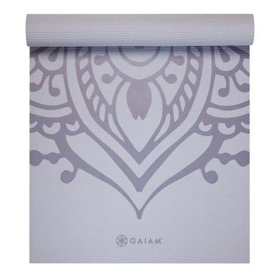 Gaiam Wild Lilac Sundial Yoga Mat Classic Printed 5 mm