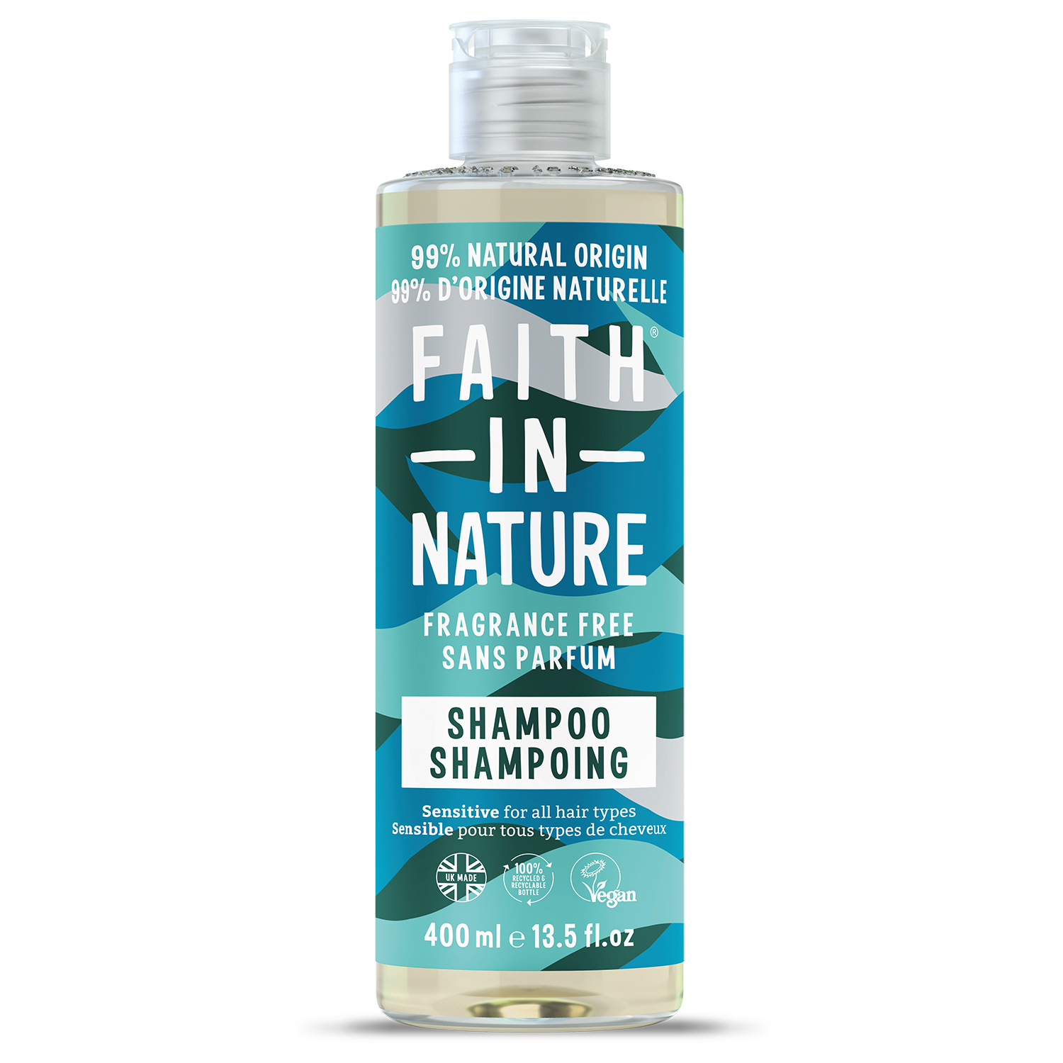 Faith in Nature Fragrance Free Schampo 400 ml