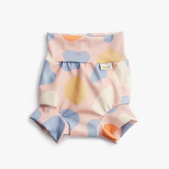 Vimse Badblöja High Waist Pink Shapes M 7-10 kg