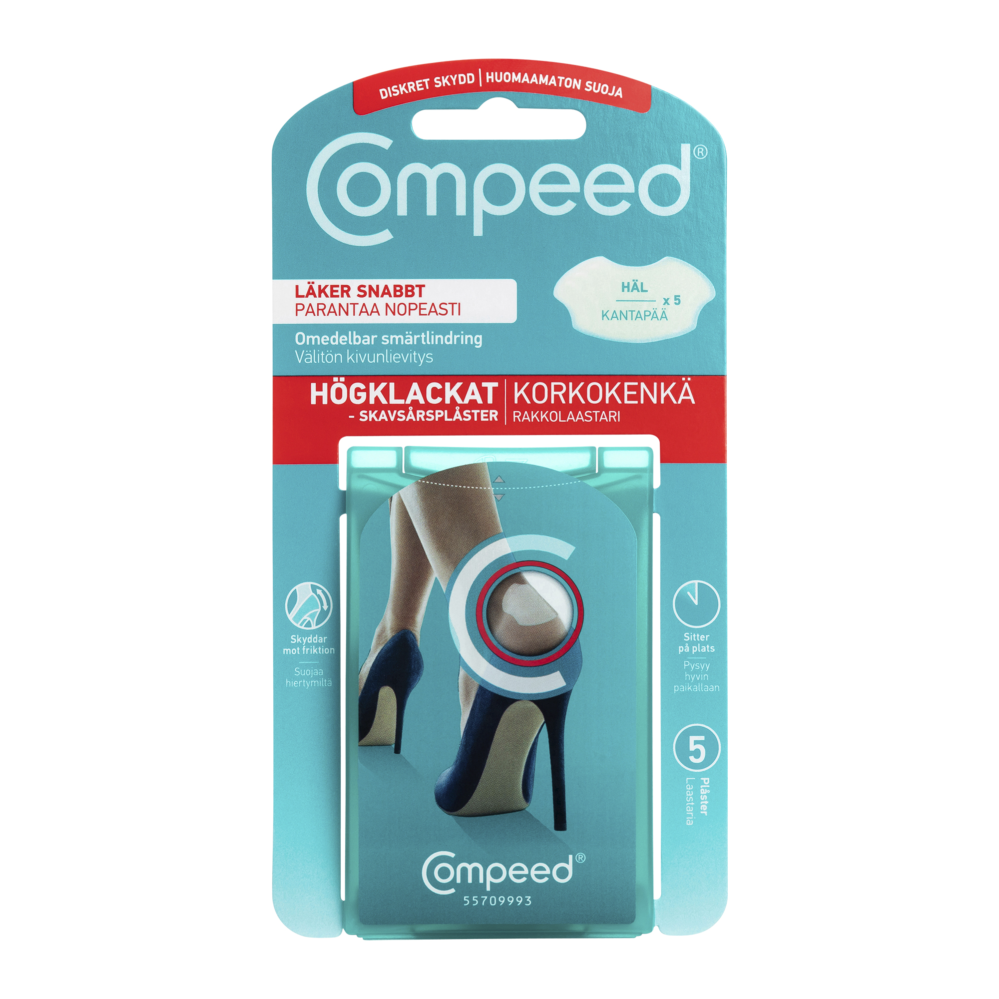 Compeed Skavsårsplåster Högklackat 5 st
