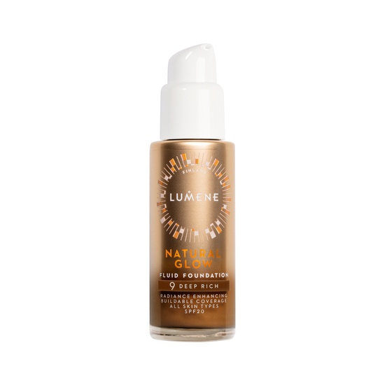 Lumene Natural Glow Fluid Foundation SPF20 9 Deep Rich 30 ml