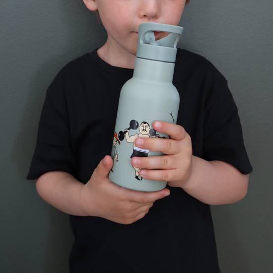 Rätt Start Pippi Cirkus Vattenflaska Grön 340 ml